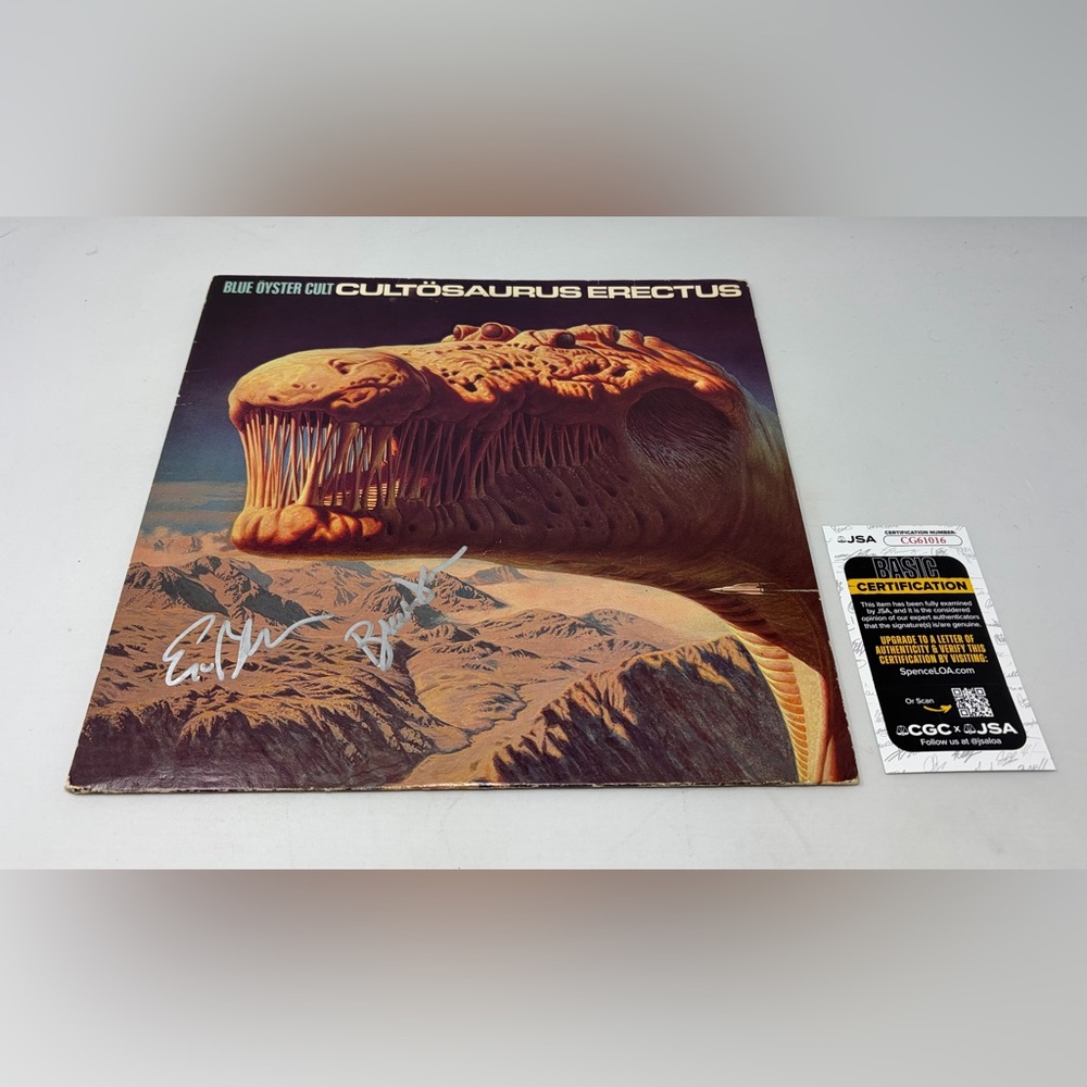 Blue Oyster Cult signed Cultosaurus Erectus Album JSA COA